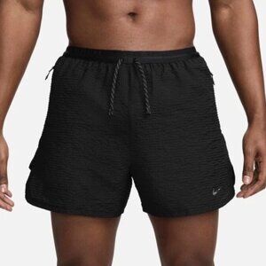 Nike Running Div‎ Men's XL DRI-FIT ADV 4" Brief-Lined Shorts Black FQ4617-010